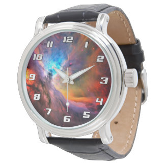Orionnebulosan rymdgalax hög kontrast armbandsur