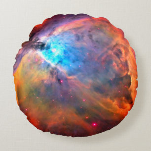 Orionnebulosan Rymdgalax hög kontrast Rund Kudde