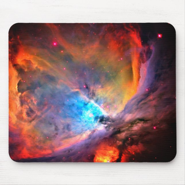 Orionnebulosan rymdgalax låg kontrast musmatta (Framsidan)