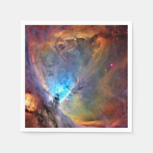 Orionnebulosan rymdgalax låg kontrast pappersservett (Framsidan)