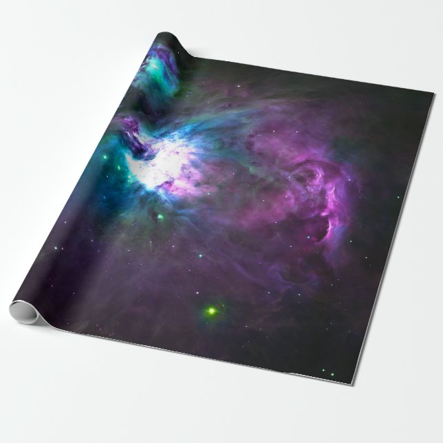Orionnebulosan Unicorn Färger Presentpapper (Utrullad)