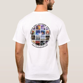 Orion's Arm Vit 2-sidig Rund Logotyp T-shirt