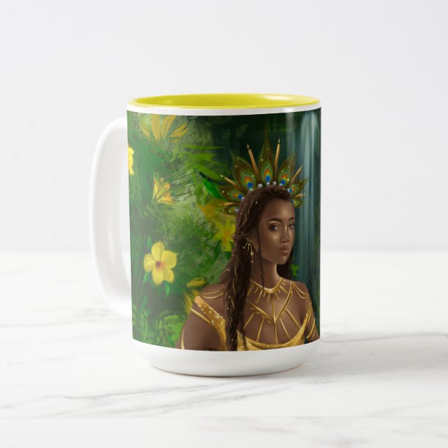 Orisha/Goddess Oshun Mugg (Ansikte) (Framsida vänster)