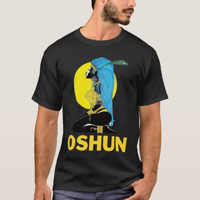 Orisha Oshun guddess gudinna från den femininistis T Shirt (Framsida)