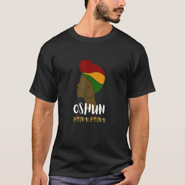 Orisha Oshun guddess gudinna från den femininistis T Shirt (Framsida)