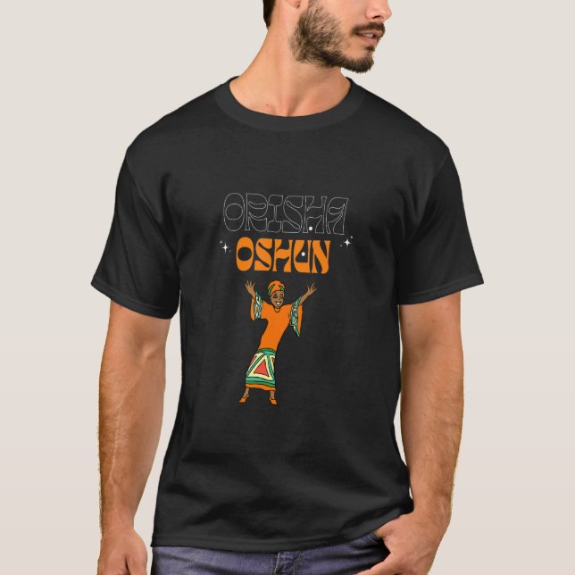 Orisha Oshun guddess gudinna från den religiösa fe T Shirt (Framsida)