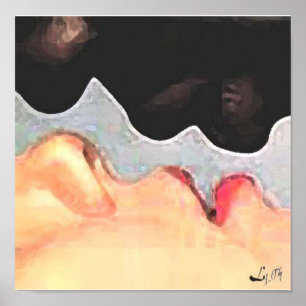 orishas kiss by Liz Loz Poster