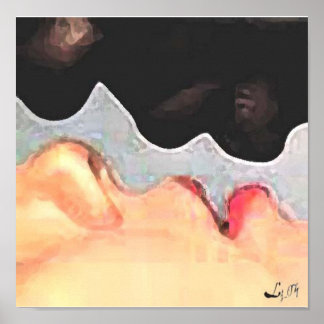 orishas kiss by Liz Loz Poster