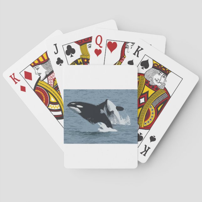 Orka val spel kort (Baksidan)