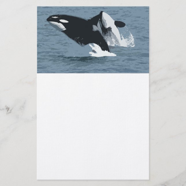 Orka Whale Brevpapper (Framsida)