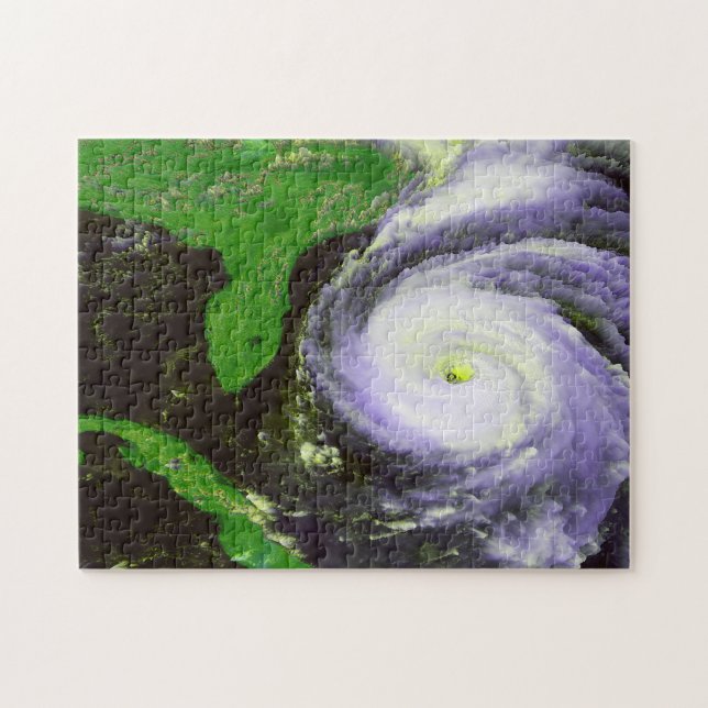 Orkan Fran av Florida - satellit- 1996 avbildar Pussel (Horisontell)