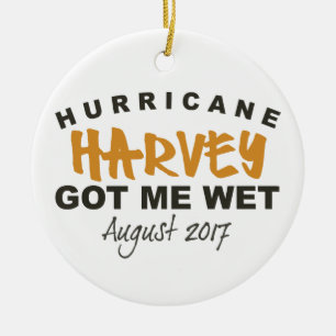 Orkan Harvey Texas 2017 Julgransprydnad Keramik