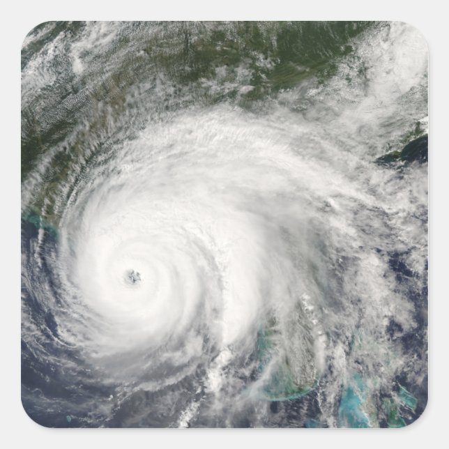 Orkan Ivan 2 Fyrkantigt Klistermärke (Framsida)