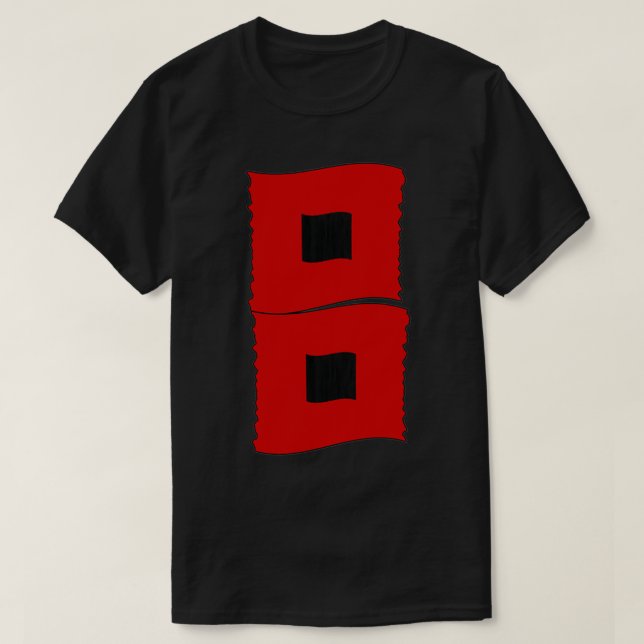 Orkan Varning Flaggor Storm Flaggor T Shirt (Design framsida)