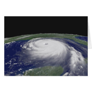 Orkanbilden Katrina Satellite Hälsningskort