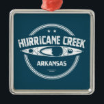 Orkanen Bäck Arkansas Kayaking Julgransprydnad Metall<br><div class="desc">Orkanen Bäck är en nationell Vild och en kenieflod i Arkansas.</div>