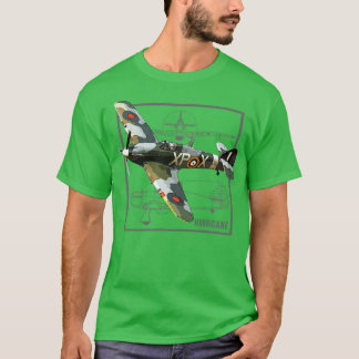 Orkanen British WW2 Fighter Flygplan T Shirt