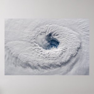 Orkanen Florence Öga från rymden Poster