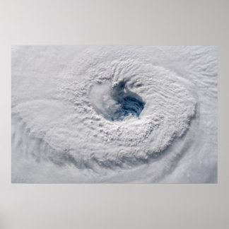 Orkanen Florence Öga från rymden Poster