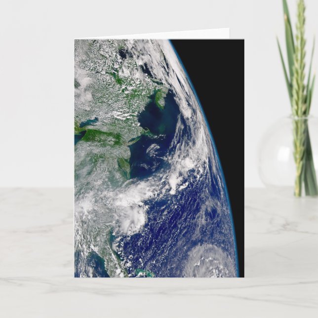 Orkanen Frances på en deljord. Kort (Framsida)