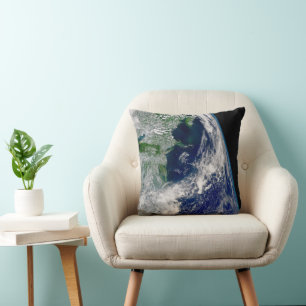Orkanen Frances på en deljord. Kudde