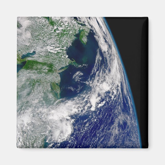 Orkanen Frances på en deljord. Magnet (Framsidan)