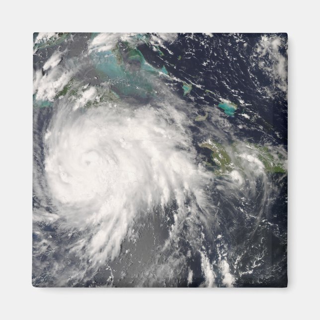 Orkanen Gustav över Jamaica 2 Magnet (Framsidan)