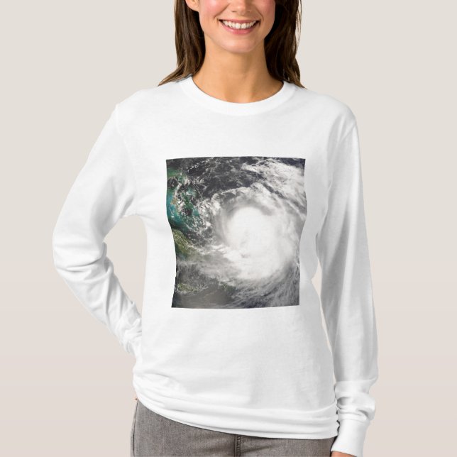 Orkanen Hanna över Bahamas T-shirt (Framsida)