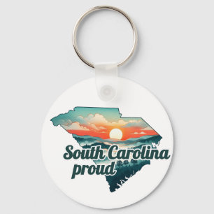 Orkanen Helene Fundraiser South Carolina Strong Nyckelring