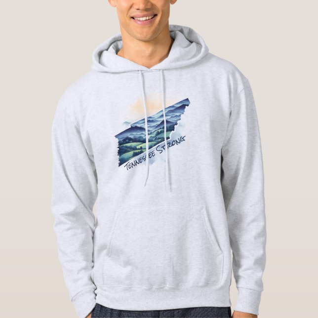 Orkanen Helene Fundraiser Tennessee Strong Hoodie (Framsida)