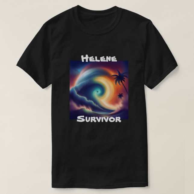Orkanen Helene Survivor Florida Storm T Shirt (Design framsida)