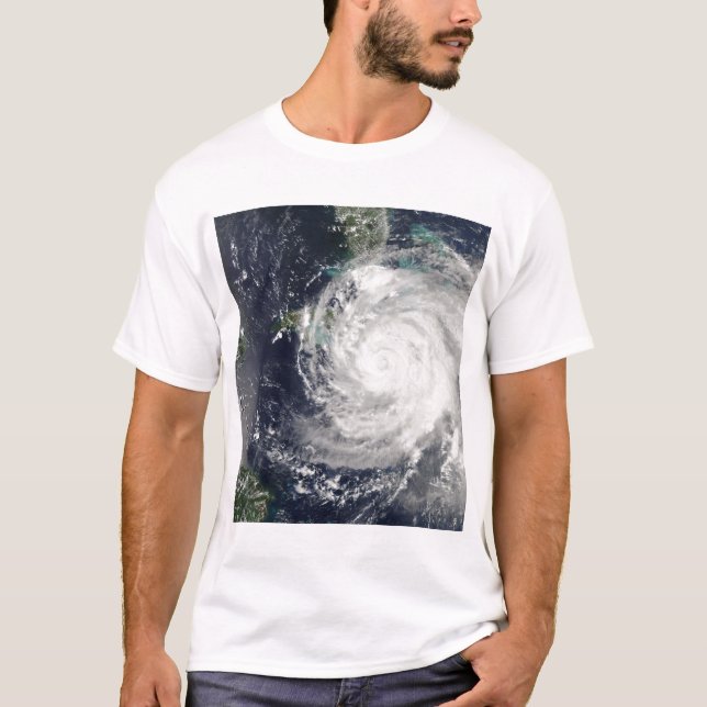 Orkanen Ike över Kuba, Jamaica och Baham T Shirt (Framsida)