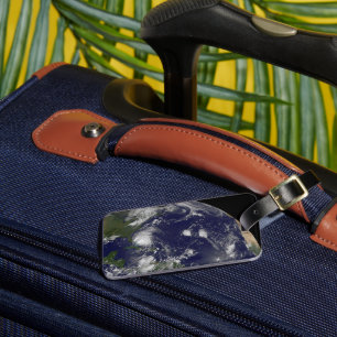 Orkanen Irenes Flytta genom Bahamas. Bagagebricka