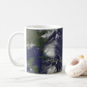 Orkanen Irenes Flytta genom Bahamas. Kaffemugg