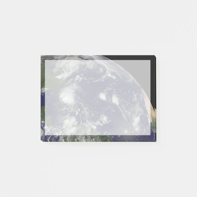 Orkanen Irenes Flytta genom Bahamas. Post-it Block (Framsida)