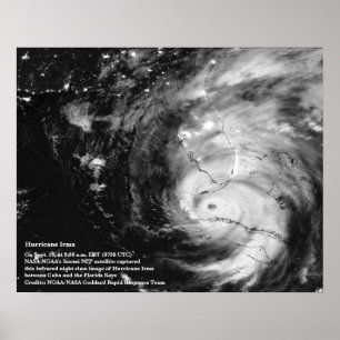 Orkanen Irma 8x10 Poster