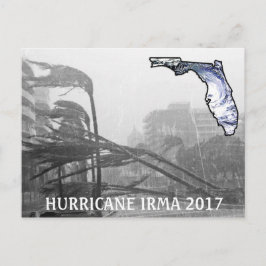 Orkanen Irma Florida 2017 Memorabilia Postcard Vykort