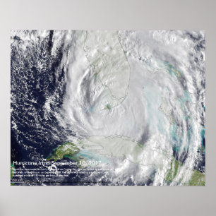 Orkanen Irma Image av Cudjoe Nyckel, Florida Poster