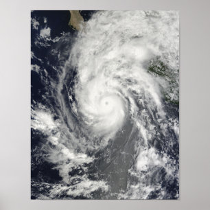 Orkanen Jimena närmar sig Baja California Poster