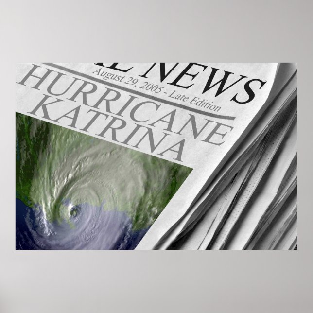Orkanen Katrina Poster (Framsidan)