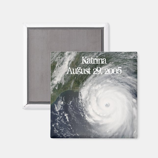 Orkanen Katrina, satellitbild Magnet (Front/Back)