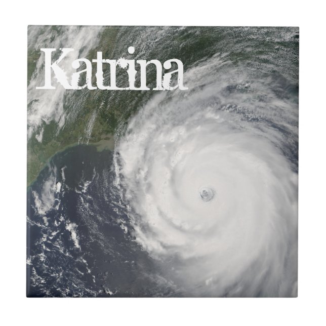 Orkanen Katrina Satellite Image, augusti 2005 Kakelplatta (Framsidan)