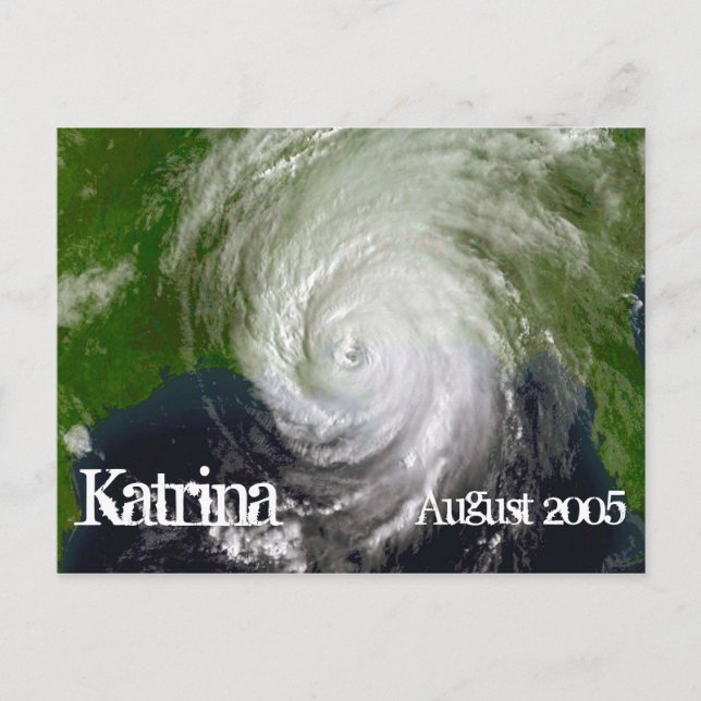 Orkanen Katrina, Satellite Image, augusti 2005 Vykort (Framsida)