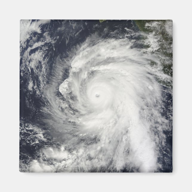 Orkanen Rick sydväst om Baja California Magnet (Framsidan)