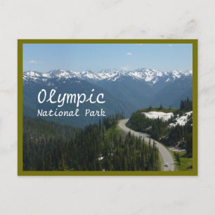 Orkanen Ridge (Olympic N.P.) med text Vykort