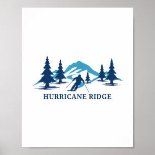 Orkanen Ridge Washington Ski Resort Skiing Skier Poster