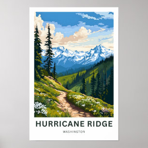 Orkanen Ridge Washington Travel Skriv ut Poster