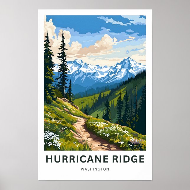 Orkanen Ridge Washington Travel Skriv ut Poster (Framsidan)