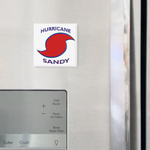 Orkanen Sandy Symbol Magnet