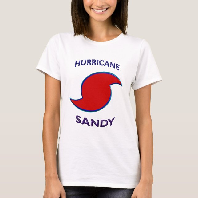Orkanen Sandy Symbol Tee Shirt (Framsida)